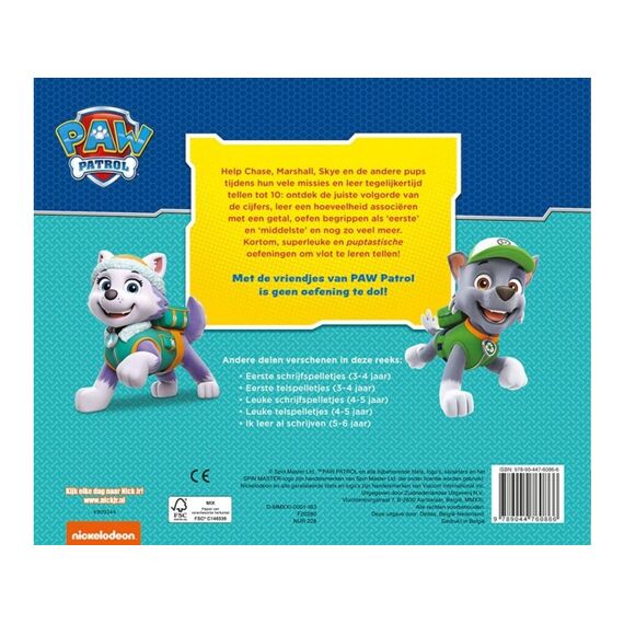 Paw Patrol Ik Leer Al Tellen (5-6J)