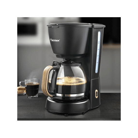 Bestron Koffiezet Black & Wood