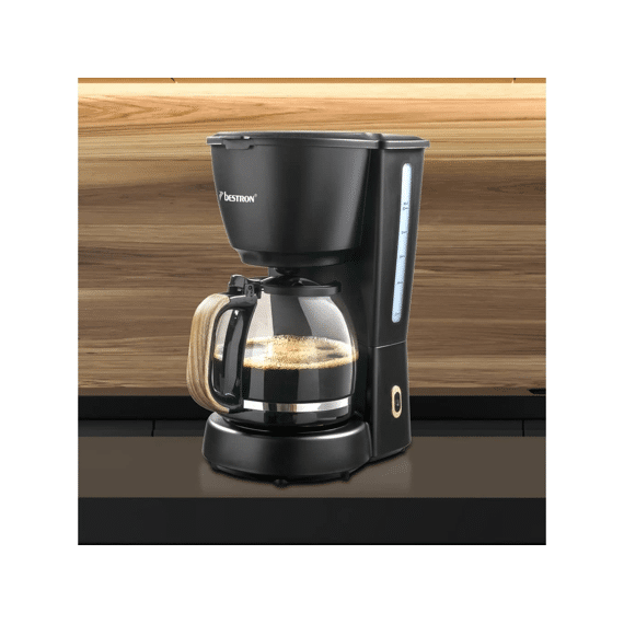 Bestron Koffiezet Black & Wood