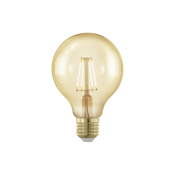 Eglo Lm-E27-Led G80 4,5W Amber 2200K 3XDimbaar