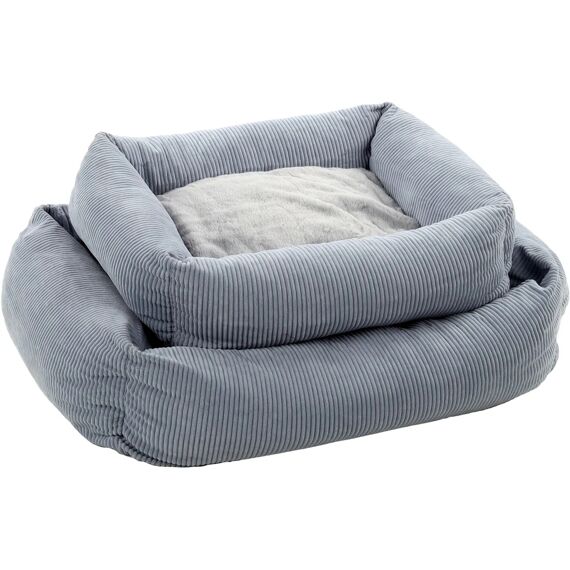 Flamingo Mand Colette Rechthoekig + Rits Blauw 65X45X20Cm
