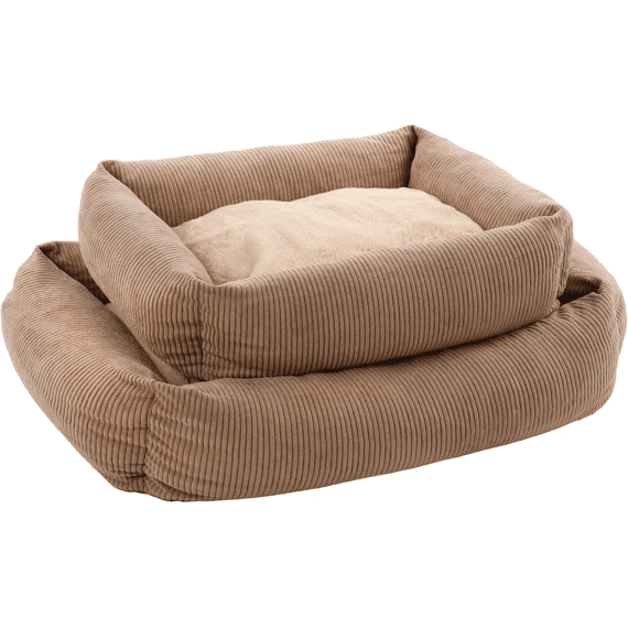 Flamingo Mand Colette Rechthoekig + Rits Taupe 50X40X16Cm