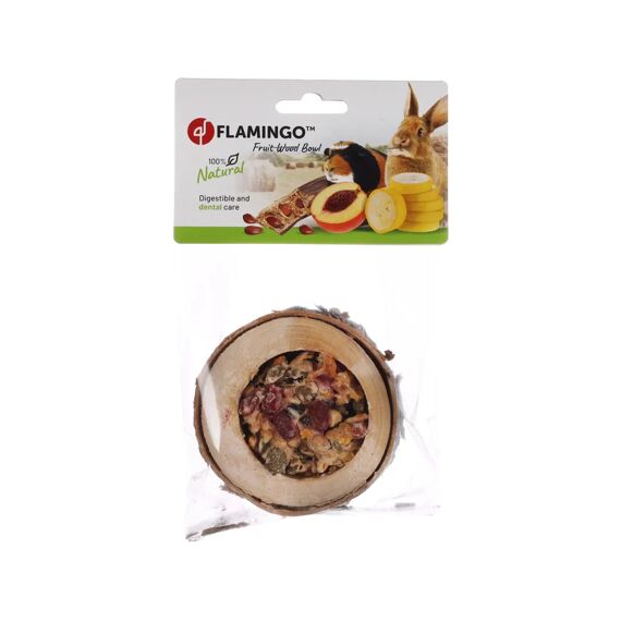 Flamingo Fruitkom Hout Knaagdier 120 Gr