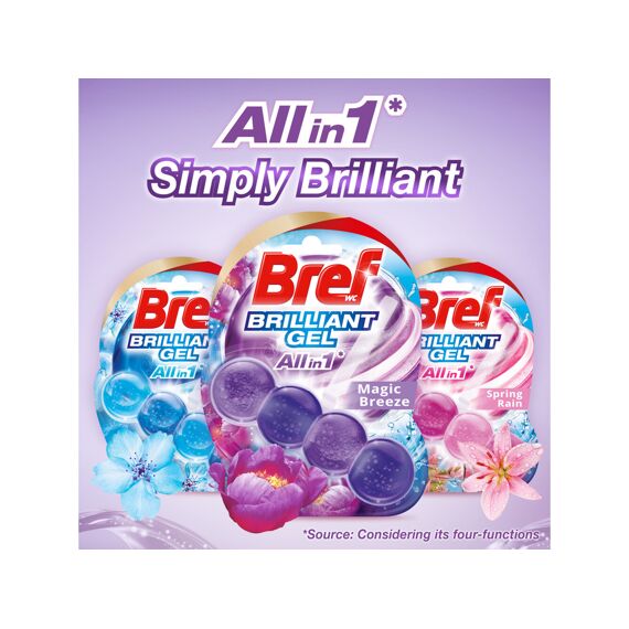 Bref Wc-Reiniger Blok Briljant Gel Magic Breeze