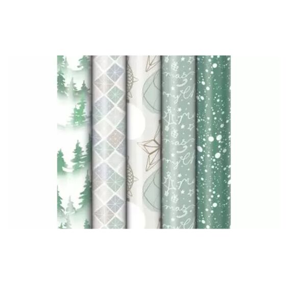 Kerstpapier Relaxed Silence 2Mx70Cm Assortiment Prijs Per Stuk