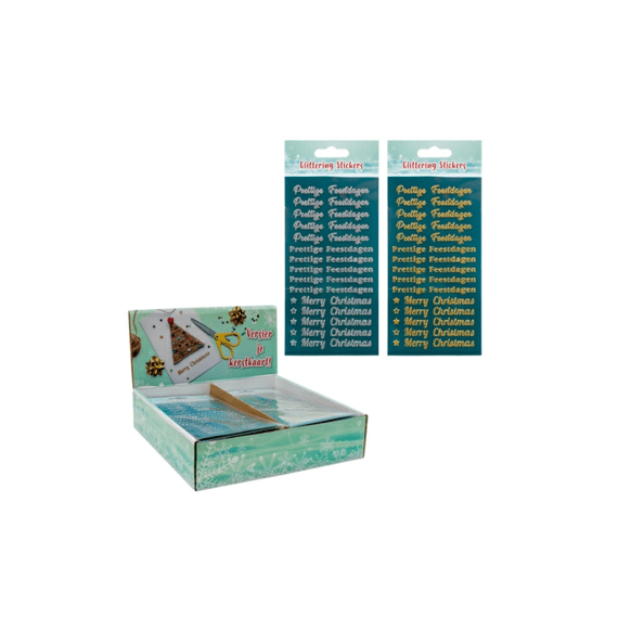 Stickers Kerst Goud-zilver Feestdagen