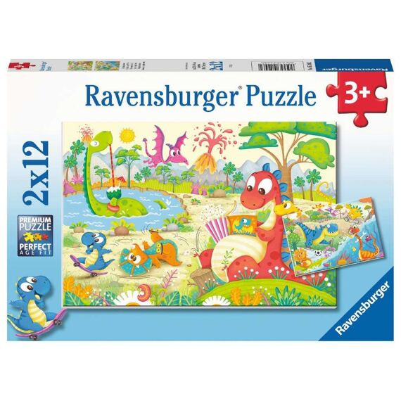 Ravensburger Puzzel 2X12 Stuks Lievelingsdino'S