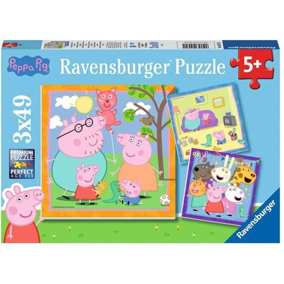 Ravensburger Puzzel 3X49 Stuks Familie En Vrienden Van Peppa Pig