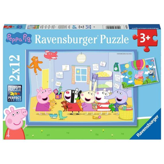 Ravensburger Puzzel 2X12 Stuks Peppa Pig