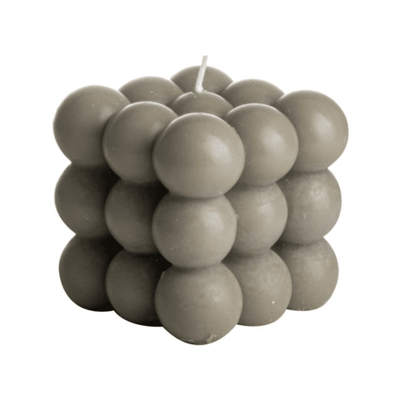 Gusta Kaars Cube 8.5X8Cm Groen