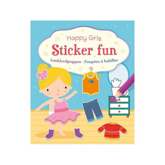 Happy Girls Sticker Fun Aankleedpoppen