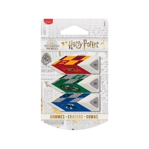 Maped Harry Potter Gommen Wit 3St