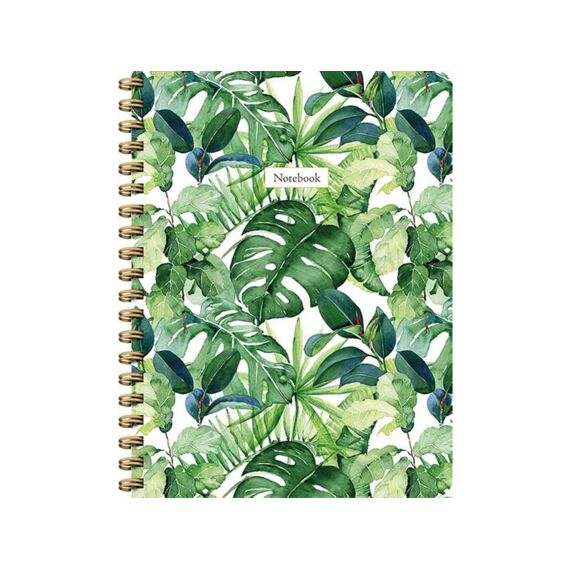 Leaves Notebook Spiraalboek Met Lijnen