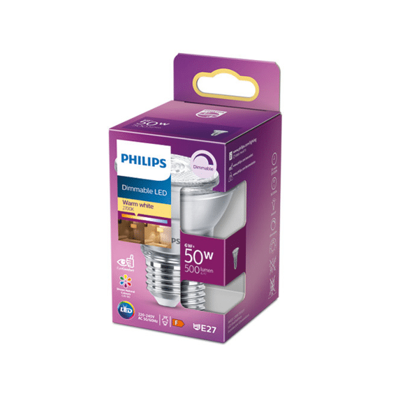Philips Led Classic50W Par20 E27 Ww 25D D 1Srt4