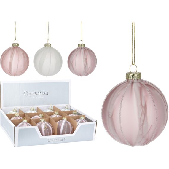 Kerstbal Deco 80Mm 3 Assortiment Prijs Per Stuk