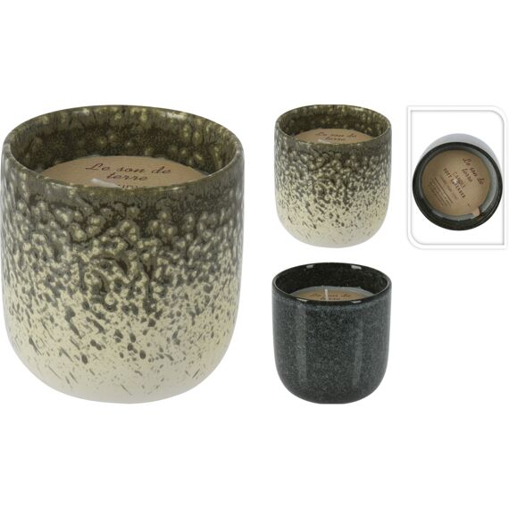 Geurkaars In Keramieken Pot 9Cm 2 Assortiment Prijs Per Stuk