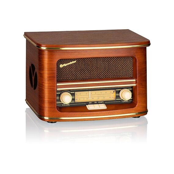 Roadstar Hra 1500 Uemp Vintage Wood Radio