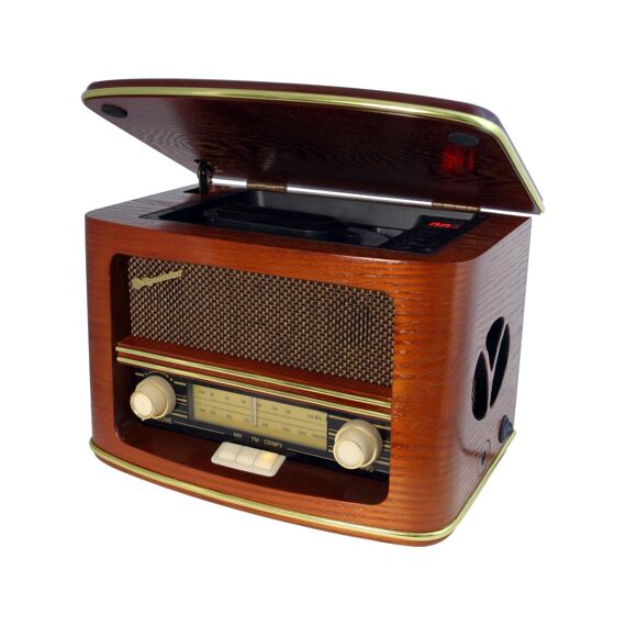 Roadstar Hra 1500 Uemp Vintage Wood Radio