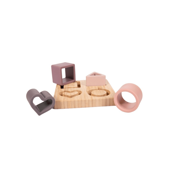 B-Bamboo Base Shapes Heart Pink
