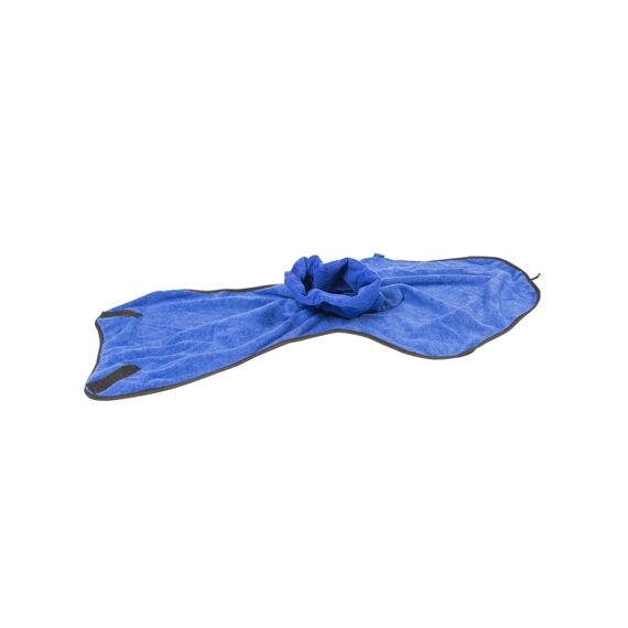 Duvo+ Badjas Voor Hond Microfiber M - 28Cm Blauw