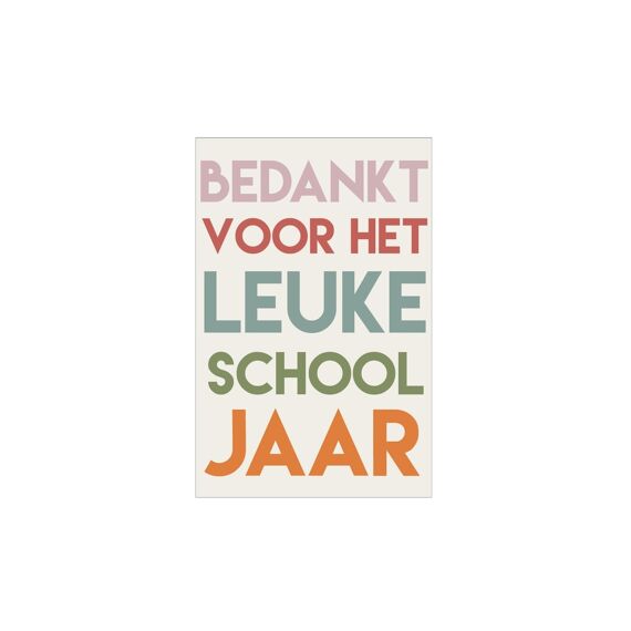 Notitieblok 100P 15X10Cm Bedankt Voor Het Leuke Schooljaar