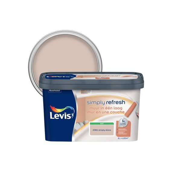 Levis Simply Refresh Muur In Een Laag Mat Stone 2 L