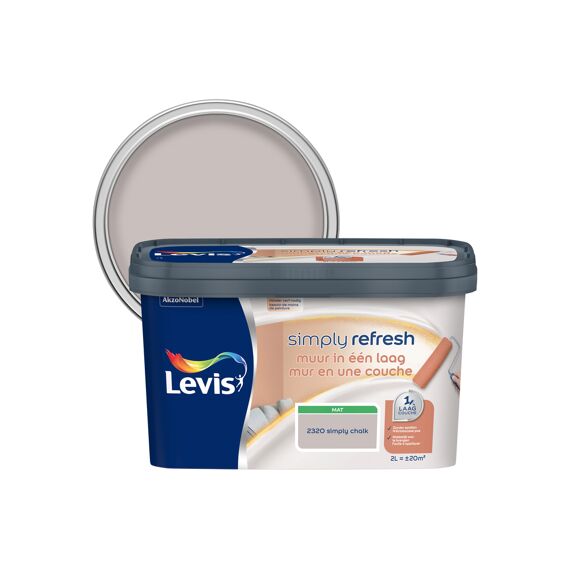 Levis Simply Refresh Muur In Een Laag Mat Chalk 2 L