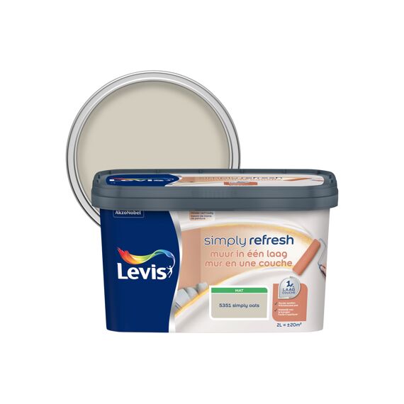 Levis Simply Refresh Muur In Een Laag Mat Oats 2 L