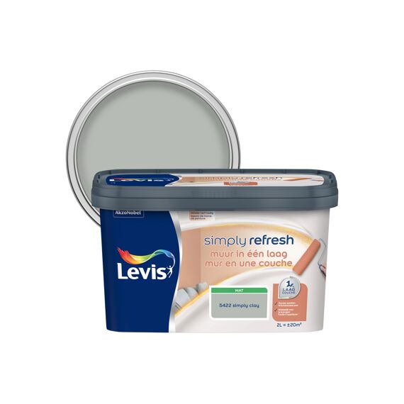 Levis Simply Refresh Muur In Een Laag Mat Clay 2 L