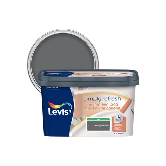 Levis Simply Refresh Muur In Een Laag Mat Volcanic 2 L