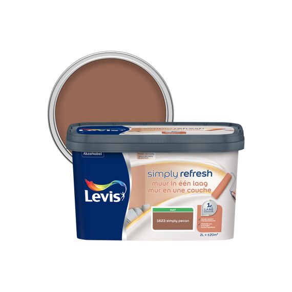 Levis Simply Refresh Muur In Een Laag Mat Pecan 2 L