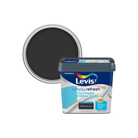 Levis Simply Refresh Muurtegels Satin Black 750 Ml