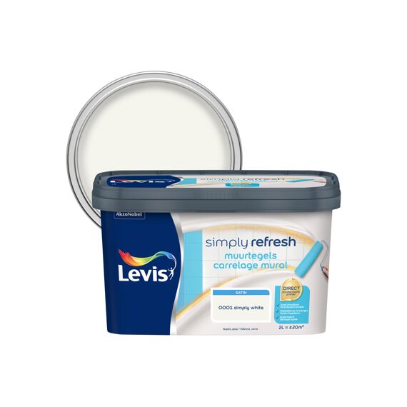 Levis Simply Refresh Muurtegels Satin White 2 L