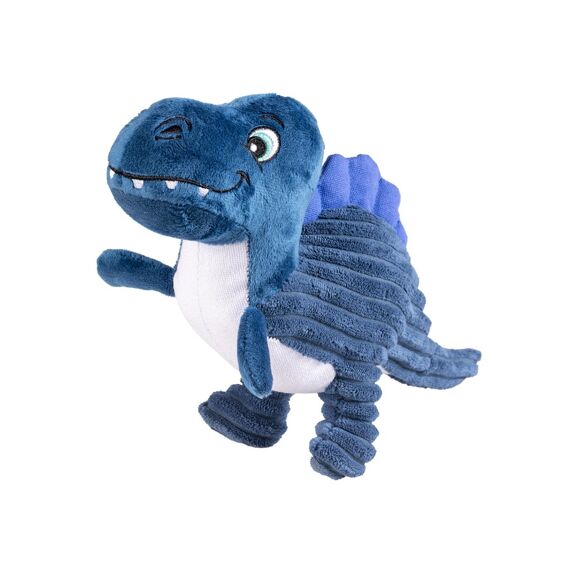 Duvo+ Pluche Dino Ankylosaurus Corduroy 32X8X17Cm Blauw