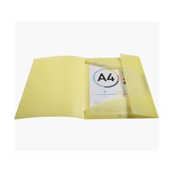 Kreacover Pastel Elastomap 3 Kleppen Pp A4 Geassorteerd - Assortiment Prijs Per Stuk/Kleur.