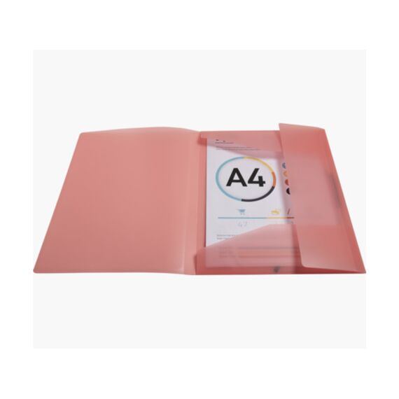 Kreacover Pastel Elastomap 3 Kleppen Pp A4 Geassorteerd - Assortiment Prijs Per Stuk/Kleur.