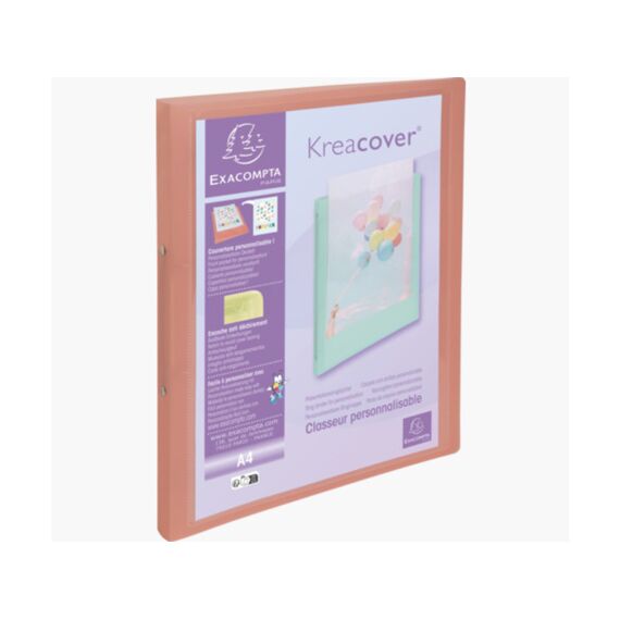 Kreacover Pastel Ringmap Pp 2 Ringen 15Mm Geassorteerd - Assortiment Prijs Per Stuk/Kleur.