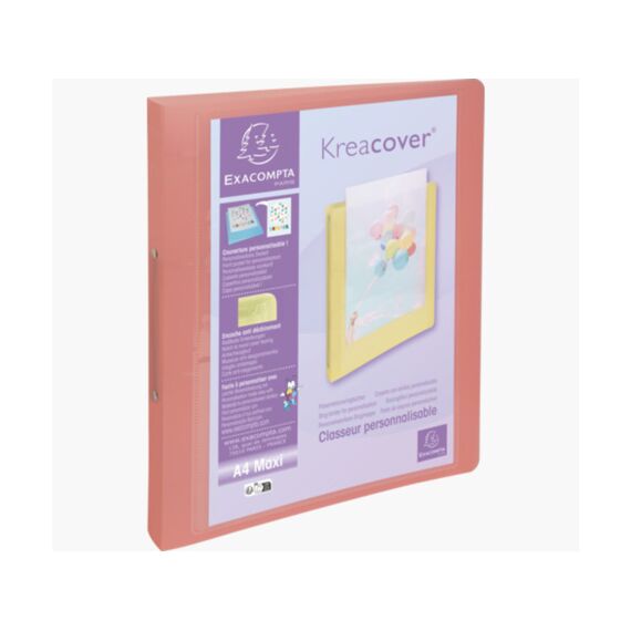 Kreacover Pastel Ringmap Pp 2 Ringen 30Mm Geassorteerd - Assortiment Prijs Per Stuk/Kleur.