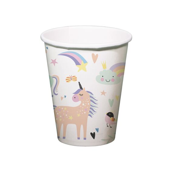 Unicorns & Rainbows Papieren Bekers 250Ml 6St.