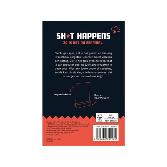 Shit Happens - 52 Opbeurende Inspiratiekaarten