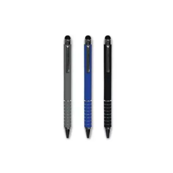 Balpen Stylus Blauw/Zwart/Grijs Assortiment Prijs Per Kleur