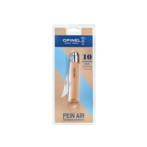 Opinel Zakmes N°10 Inox,Opinel Classic,Rvs/Hout,Virobloc,Blister