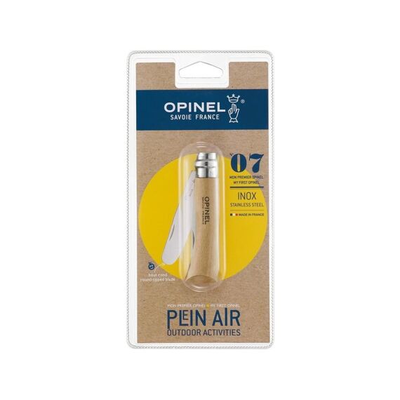 Opinel Zakmes N°07 Junior,Mon Premier Opinel,Rvs Rond/Hout,Virobloc