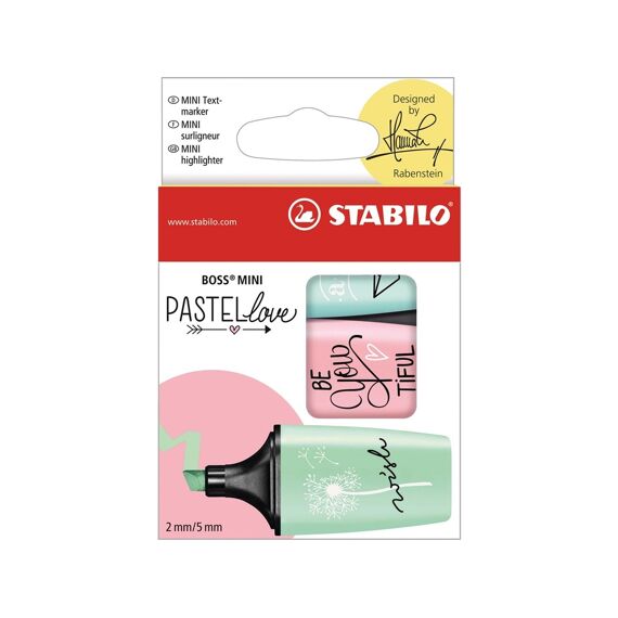 Stabilo Boss Mini Pastellove 3St