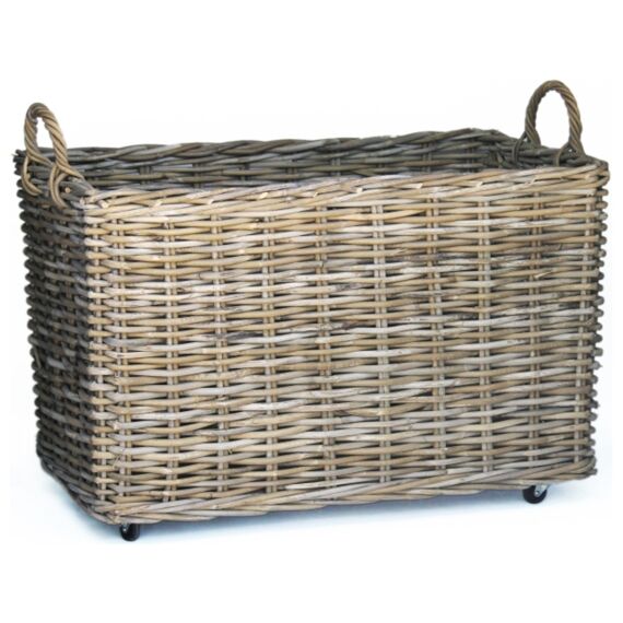 Rotan Bak Met Wielen 78X44Xh42Cm