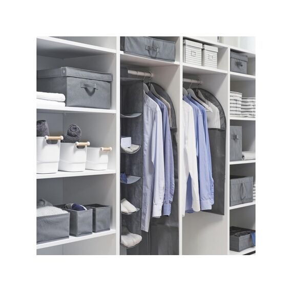 Storage Box Non-Woven Grey 28X28X13Cm