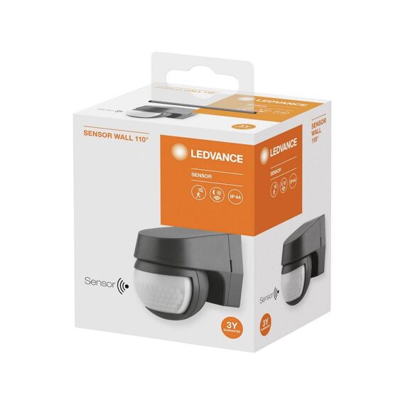 Osram Ledvance Wall Sensor 110Deg Ip44 Dark Grey