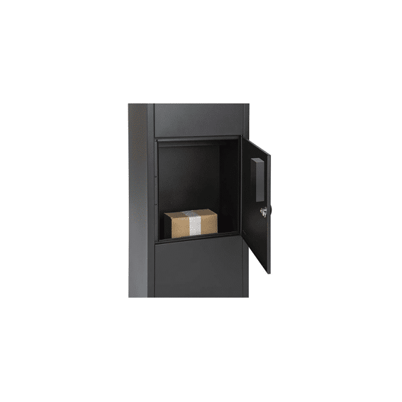 Staande Pakketbrievenbus Stuttgart Mat Zwart