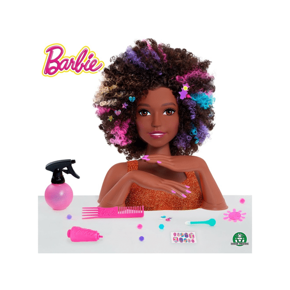 Barbie Kaphoofd Afro Style