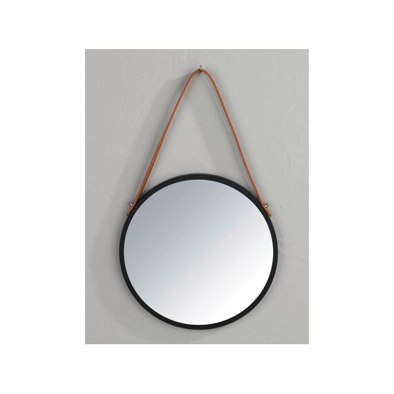 Wenko Wandspiegel Borrone Dia 30Cm Zwart